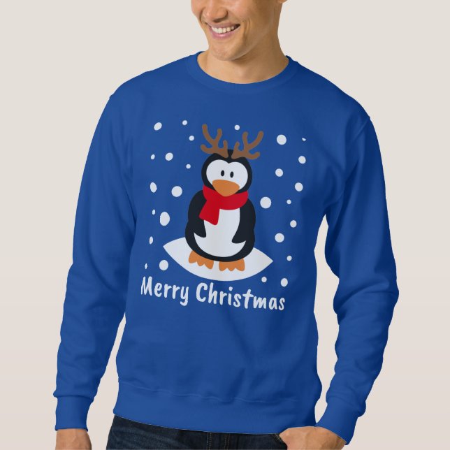 Sudadera Feliz Navidad Pingüino (Anverso)
