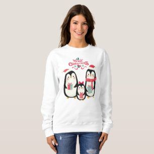 Sudadera Feliz Navidad Pingüinos