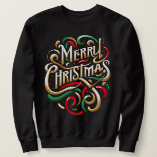 Sudadera Feliz Navidad Red Green Gold
