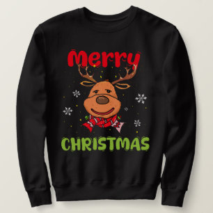 Sudadera Feliz Navidad Reindeante Mujeres Hombres Familia d