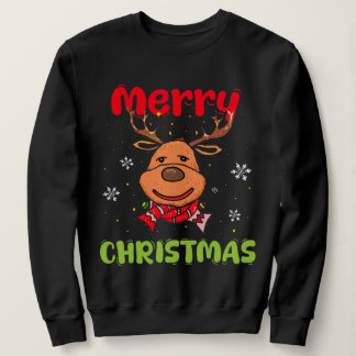 Sudadera Feliz Navidad Reindeante Mujeres Hombres Familia d