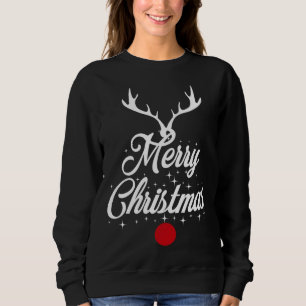 Sudadera Feliz Navidad Reindeer Antlers