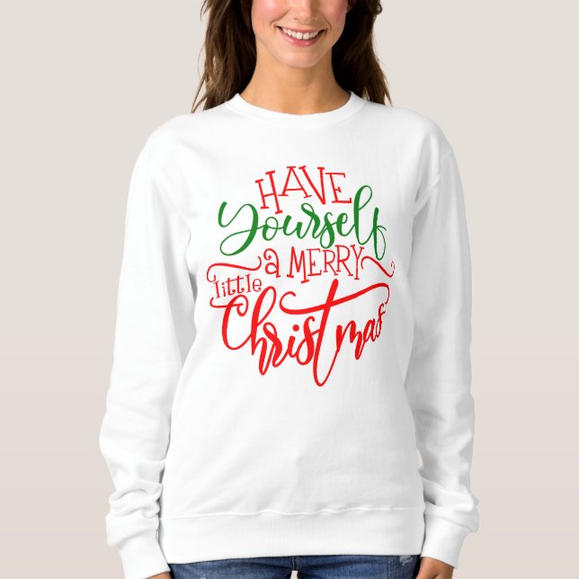 Sudadera Feliz Navidad Rojo Verde (Anverso)