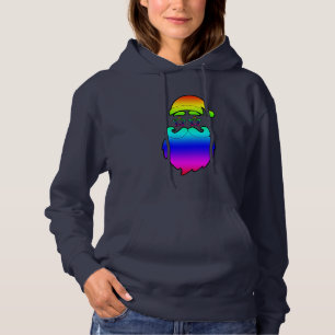 Sudadera Feliz Navidad Santa Arcoiris