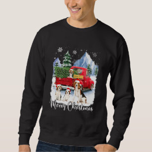 Sudadera Feliz Navidad Santa Beagle Perro Camión Rojo Xm