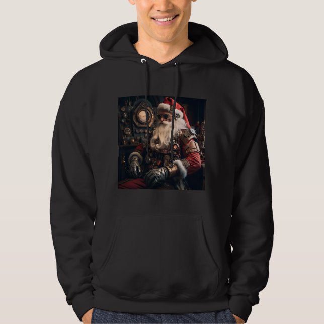 Sudadera Feliz Navidad Santa Claus steampunk (Anverso)