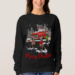Sudadera Feliz Navidad Santa Reindeer Lobo Irlandés con