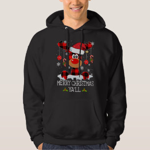 Sudadera Feliz Navidad Serás reno rojo búfalo