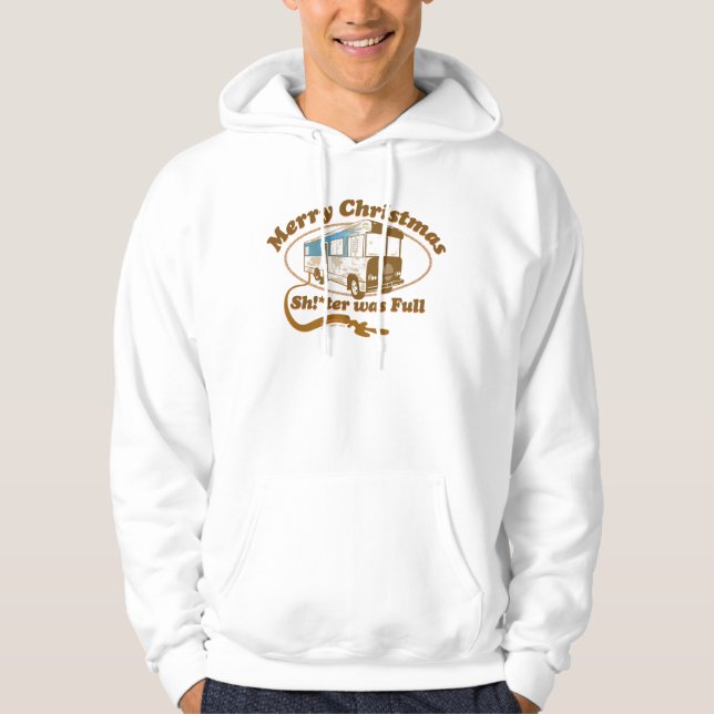 Sudadera ¡Feliz Navidad, Sh!*estaba lleno (Anverso)