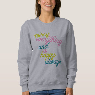 Sudadera Feliz Navidad siempre con leche rosa