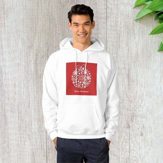 Sudadera Feliz Navidad Snowflake Mens Hoodie (Subido por el creador)