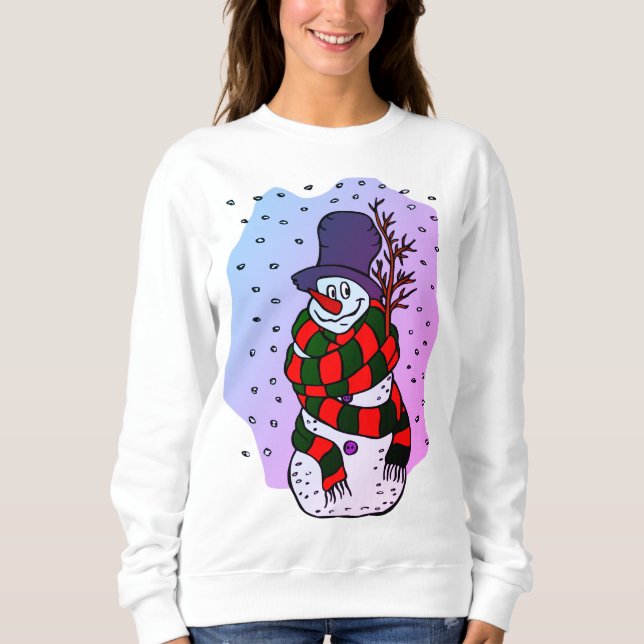 Sudadera Feliz Navidad Snowman (Anverso)