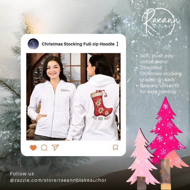 Sudadera Feliz Navidad Socking Full Zip Hoodie (Subido por el creador)