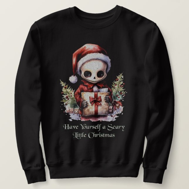 Sudadera Feliz Navidad Spooky Gothic (Anverso del diseño)