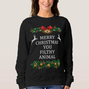 Sudadera Feliz Navidad, sucio animal