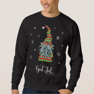 Sudadera Feliz Navidad Sueco Dios Jul Tomte Gnome