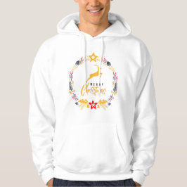 Sudadera Feliz Navidad Venado Elegante y Rústico