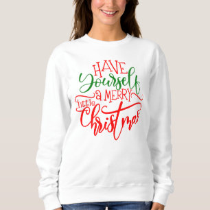 Sudadera Feliz Navidad Verde Rojo