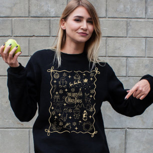 Sudadera Feliz Navidad Vintage Recuerdos festivos