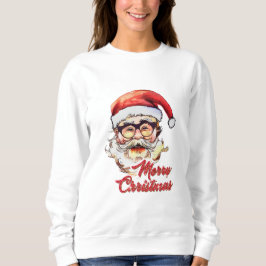 Sudadera Feliz Navidad Vintage Santa Claus