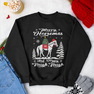 Sudadera Feliz Navidad y feliz Neigh Neigh