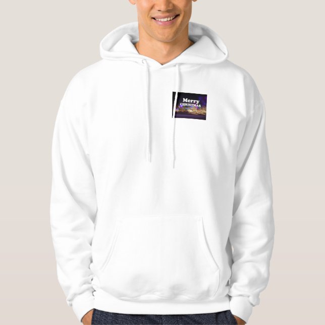 Sudadera Feliz Navidad y feliz saludo de Año Nuevo (Anverso)