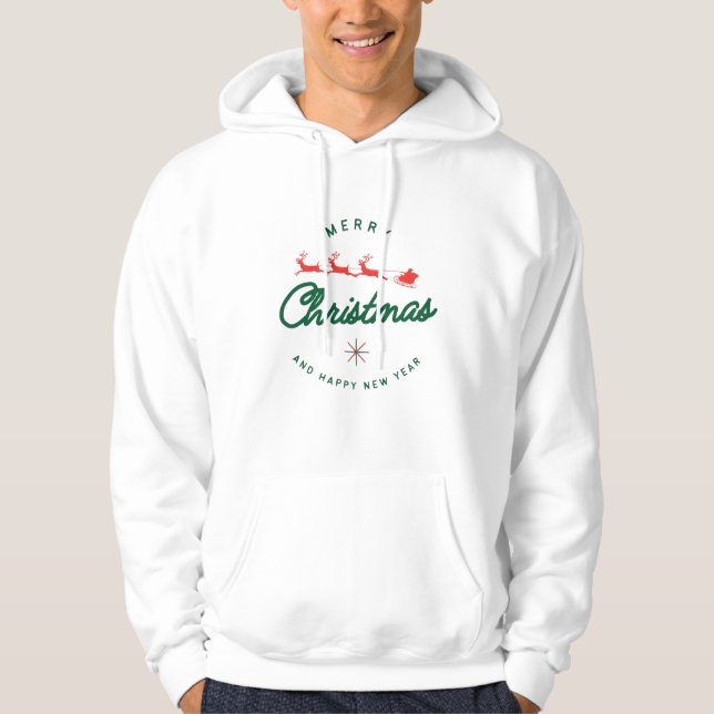 Sudadera Feliz Navidad y próspero Año Nuevo  (Anverso)