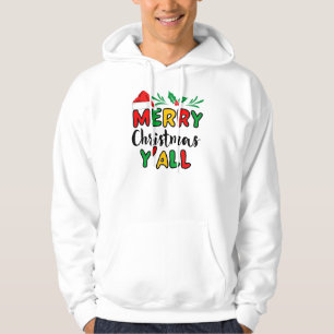 Sudadera Feliz Navidad Y'all Hoodie