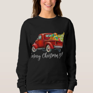 Sudadera Feliz Navidad Y'all Retro Navidades de Camiones Ro