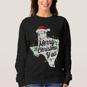 Sudadera Feliz Navidad Y'All Texas State Texan Family Hol