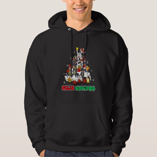 Sudadera Feliz Navidog Feliz Navidad Christmas Boston Terri (Anverso)
