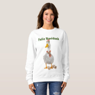 Sudadera Feliz Naviduck Navidades de pato divertidos