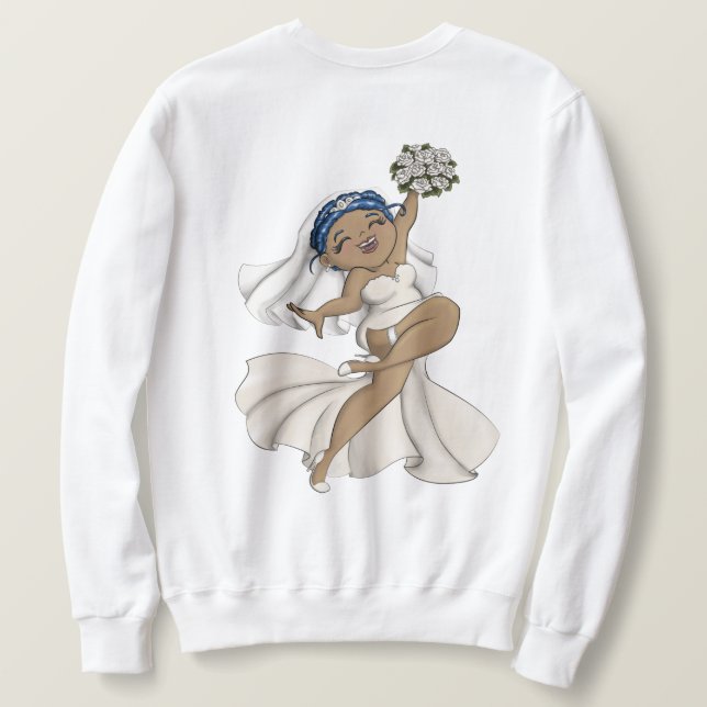 Sudadera Feliz Novia 07 (Reverso del diseño)