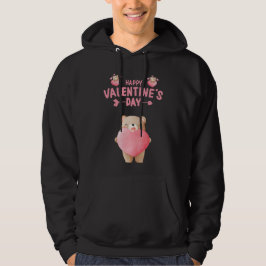 SUDADERA FELIZ OSO VALENTINO DEL DÍA DE VALENTINE