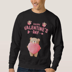 SUDADERA FELIZ OSO VALENTINO DEL DÍA DE VALENTINE