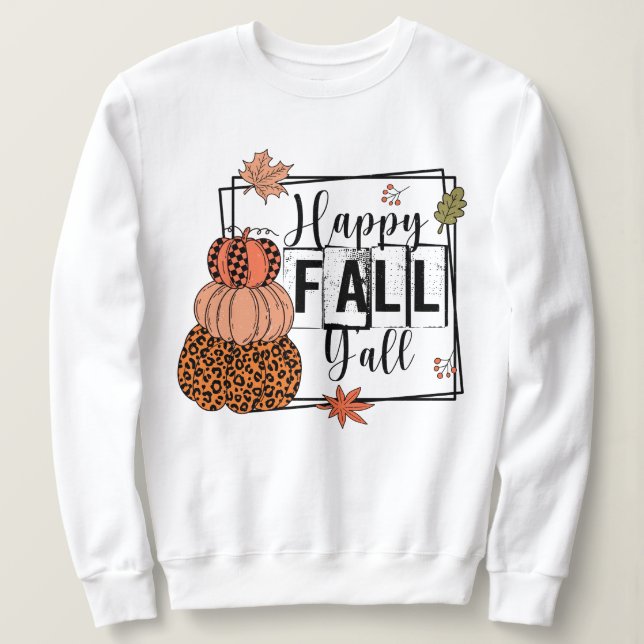 Sudadera Feliz otoño, regalo de acción de gracias, batallas (Anverso del diseño)