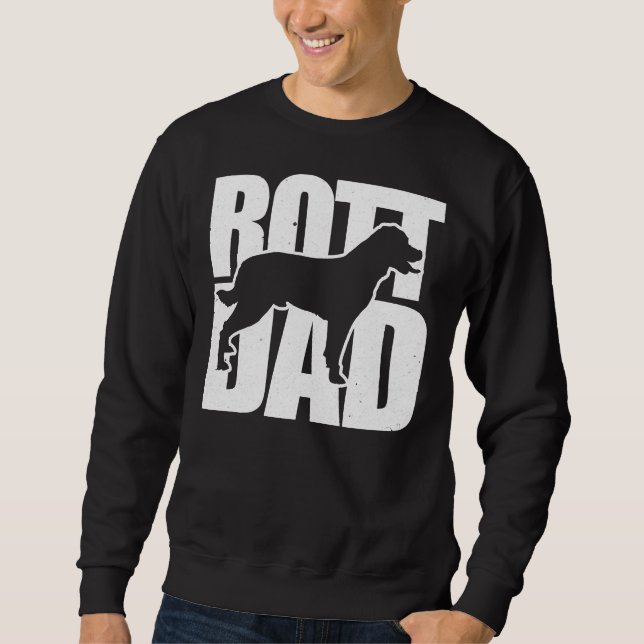Sudadera Feliz padre de Rottweiler (Anverso)