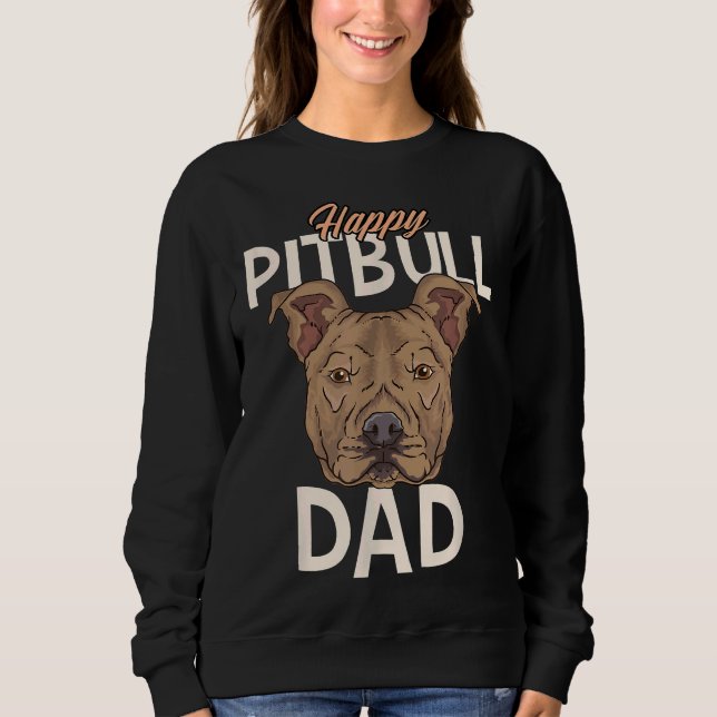 Sudadera Feliz papá de Pitbull (Anverso)
