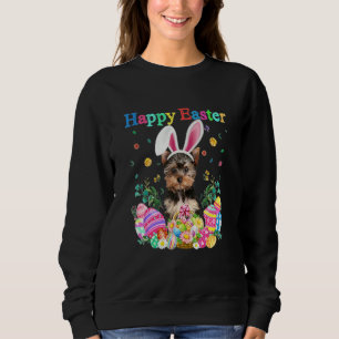 Sudadera Feliz Pascua Bunny Yorkshire Terrier Dog Easter Ea