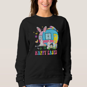 Sudadera Feliz Pascua Conejo Camping Pascua Bunny Camper Ca