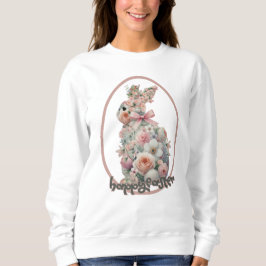 Sudadera Feliz Pascua Conejo Floral de Pascua