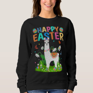 Sudadera Feliz Pascua Conejo Huevo Gracioso Alpaca Pascua D