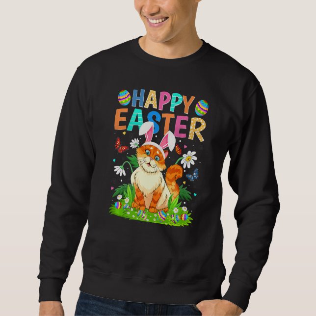 Sudadera Feliz Pascua Conejo Huevo Gracioso Domingo de Pasc (Anverso)