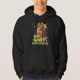 Sudadera Feliz Pascua, dulce conejito perro Bulldog inglés 