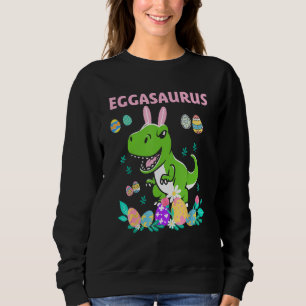 Sudadera Feliz Pascua Gasauro Dino Comer Todo El Huevo Frit