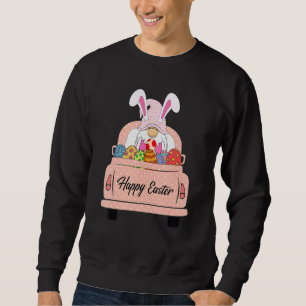 Sudadera Feliz Pascua Gnome Huevos Bunny Ears Easter Truck