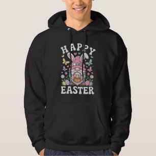Sudadera Feliz Pascua Gnomo Con Orejas De Conejo Huevos Col