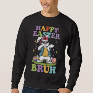 Sudadera Feliz Pascua Hermano Conejo Conejito Divertido Dab