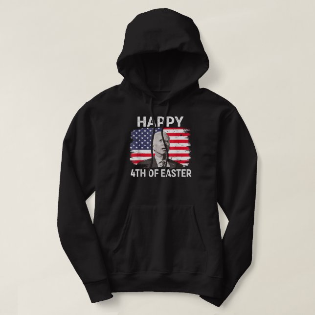 Sudadera Feliz Pascua Joe Biden 4 De Julio En El Índice Mem (Diseño del anverso)