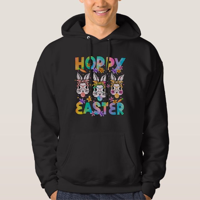 Sudadera feliz pascua, retro, vintage (Anverso)